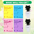 VKPI 4 Pieces Cats Foam Art Crafts Gift Kit, Creative Make Your Own Kittens - Image 3