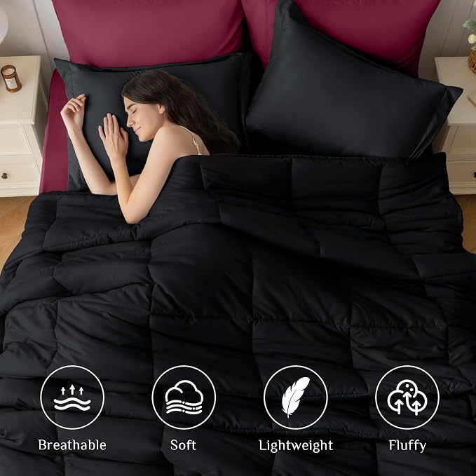 JOLLYVOGUE Twin XL Comforter Set, Ultra-Soft Bed in a Bag Twin XL Size 5 Pieces - Image 2