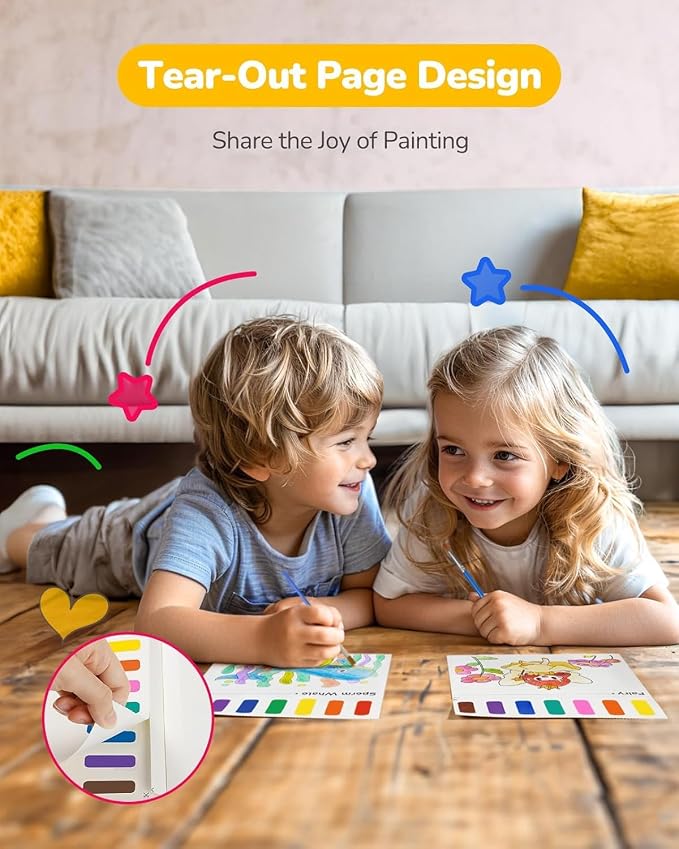TECJOE 3 Pack Paint with Water Coloring Books - Image 6