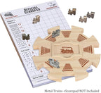 Mexican Train Dominoes Wooden Hub- Premium Pine - Image 4