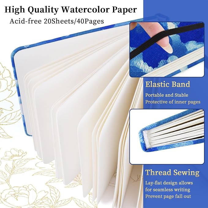 5x5 Handy Portable Handmade Cloth Fabric Hardcover Sewing Binding Travel - Image 4