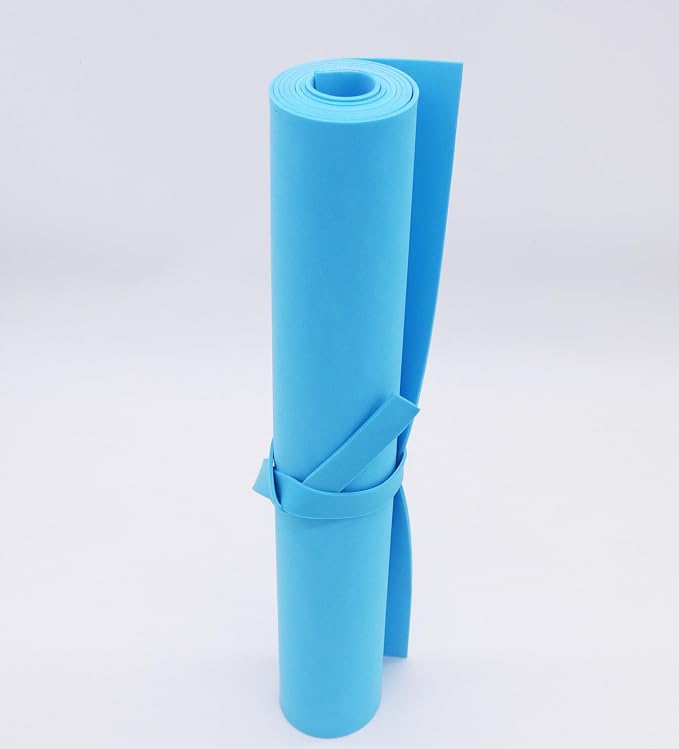 OISAKLD Sky Blue EVA Foam 2mm-10mm 13.7"×39" Craft Foam Sheet 74 kg/m³ EVA Foam by OISAKLD