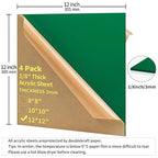 1/8 Thick 12 x 12 inch Acrylic Sheets - Image 2