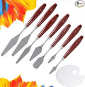 Phinus Pallet Knife 8P, Stainless Steel Palette Knife Set, Flexible Palette by Phinus