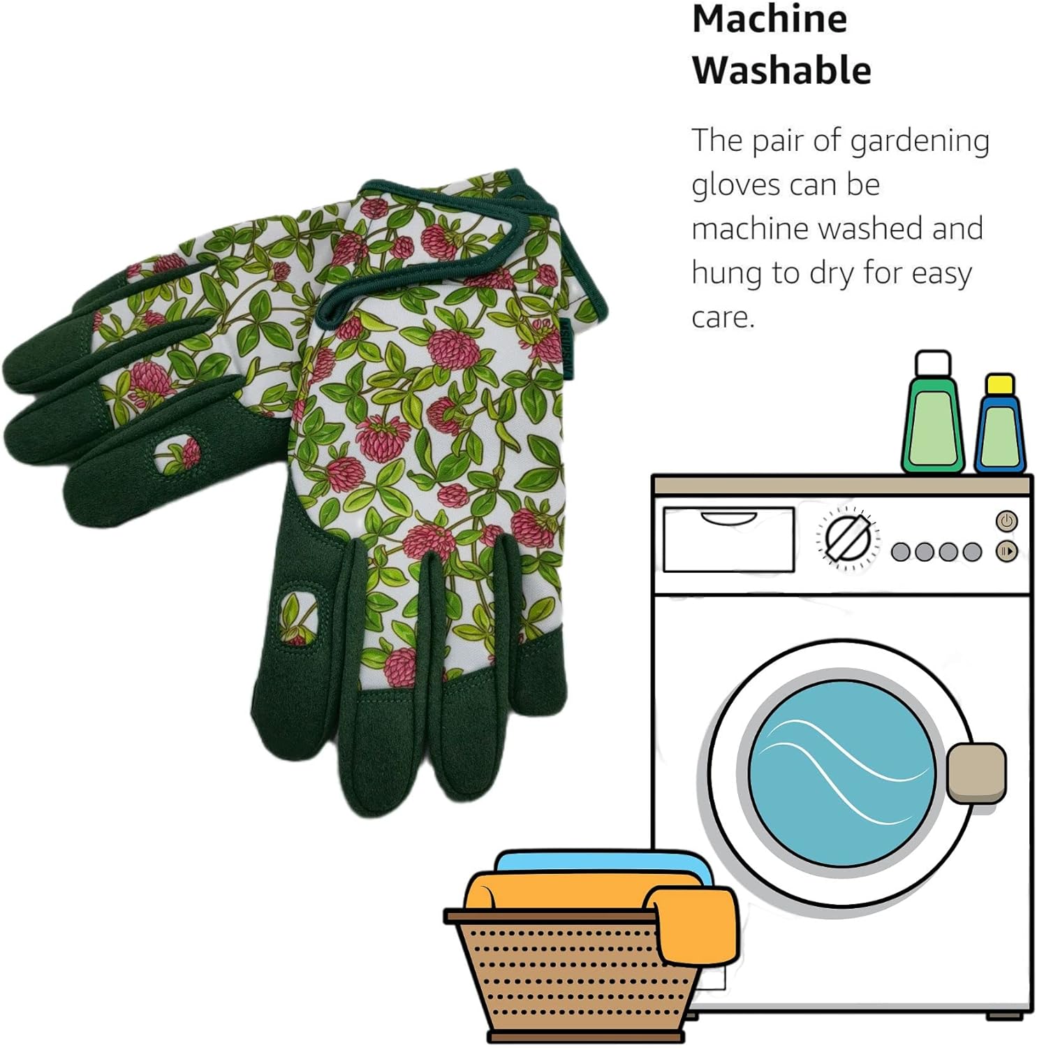 Thorn Proof&Puncture Resistant Gardening Gloves with Grip,Garden Gloves for Women, Leather Work Gloves,Gifts