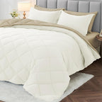 MUXHOMO 7 Pieces California King Comforter Set, Reversible Bed in a Bag Cal by MUXHOMO