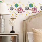 INFUNLY 2pcs Space Planets Wall Stencils - Image 7
