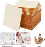 100 Pieces 3x3 Inch Wood Squares Unfinished Basswood Plywood Wooden Sheets 1/8 - Image 4