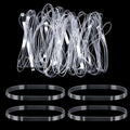 50 Pcs Clear Large Rubber Bands, Transparent High Elastic Rubber Bands by Unknown