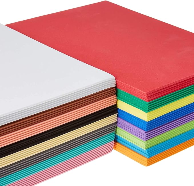 80 Pack EVA Foam Handicraft Sheets, 16 Colors, 6 x 9 Inches, 2mm Thick - Image 2