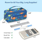 Large Pencil Case for Boys, Durable Pencil Pouch for School, Wide Opening Soft - Image 3