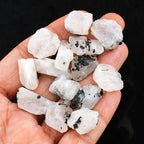 ColouredRocks 20pcs. Tourmilated Moonstone Crystals, Raw Stones, Rough Gemstones - Image 4