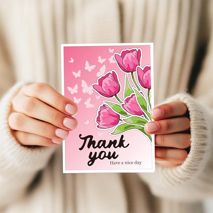Stamps and Dies for Card Making, Mother's Day Tulip Stamps Die Cut Stencils - Image 4