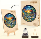 Sun Moon Forest Puzzles Adults Gifts Wooden 270 Pieces 13.4 * 13.4in - Image 5