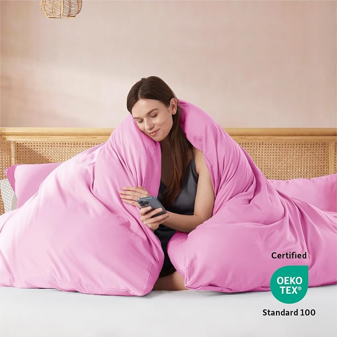 Nestl Light Pink Duvet Cover King Size - Image 3