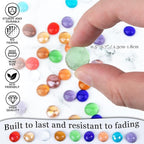 50PCS Mini Glass Gems - Image 5