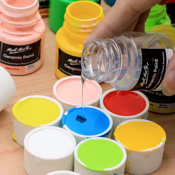 Mont Marte Ceramic Paint Set Signature 26 x 0.7 US fl.oz Multicolor, Vibrant - Image 8