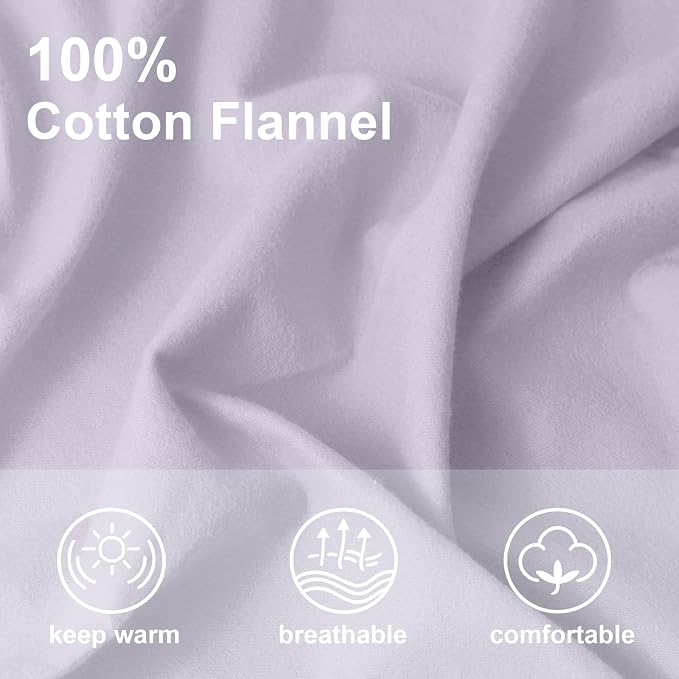 59”W Cotton Flannel Fabric, Super Soft 150GSM, Medium Weight Solid Arts & - Image 3