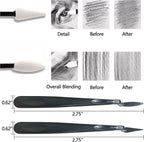 43 PCS Blending Stumps and Tortillions Paper Art Blenders Sketch Drawing | - Image 4