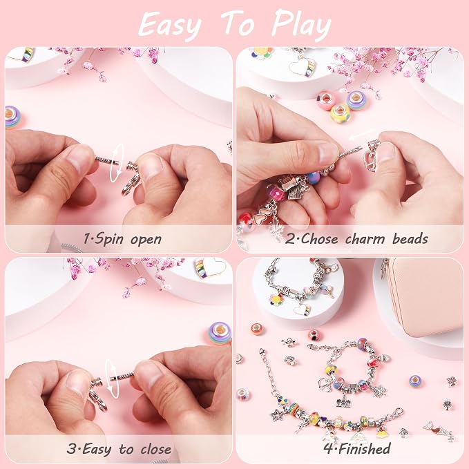 UFU Charm Bracelet Making Kit, Jewelry Making Kit Craft Gift - Image 5