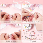 UFU Charm Bracelet Making Kit, Jewelry Making Kit Craft Gift - Image 5