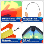 SGftre Complete Kite with Handle, Line & Accessories, Family Outdoor Activities - Image 2
