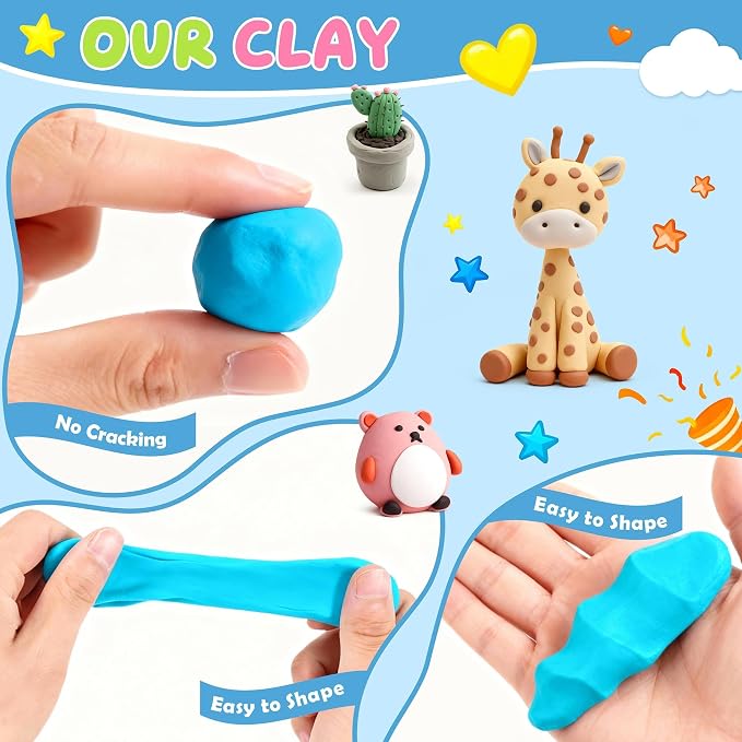 Artpar 92 Colors Polymer Clay Kits, Modeling Clay - Image 5