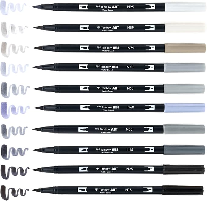 Tombow 56171 Dual Brush Pen Art Markers, Brush and Fine Tip Markers - Image 6