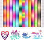 Tintnut Rainbow Permanent Vinyl 12 Sheets 12x10in Ombre Adhesive Vinyl | by Tintnut