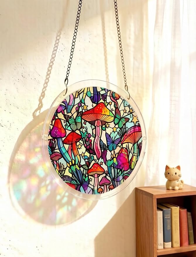 Acrylic Puzzle Suncatcher, Stained Glass Style Art DIY Puzzle - Image 2
