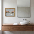 Funny Bathroom Wall Art, The Creation of Adam Toilet Paper Canvas Print - Image 2