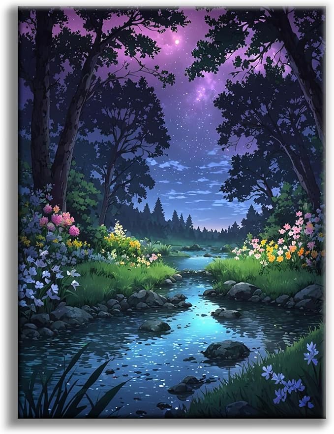 Offito Forest Diamond Art Kits for Adults, Fantasy Landscape Diamond Painting by Offito