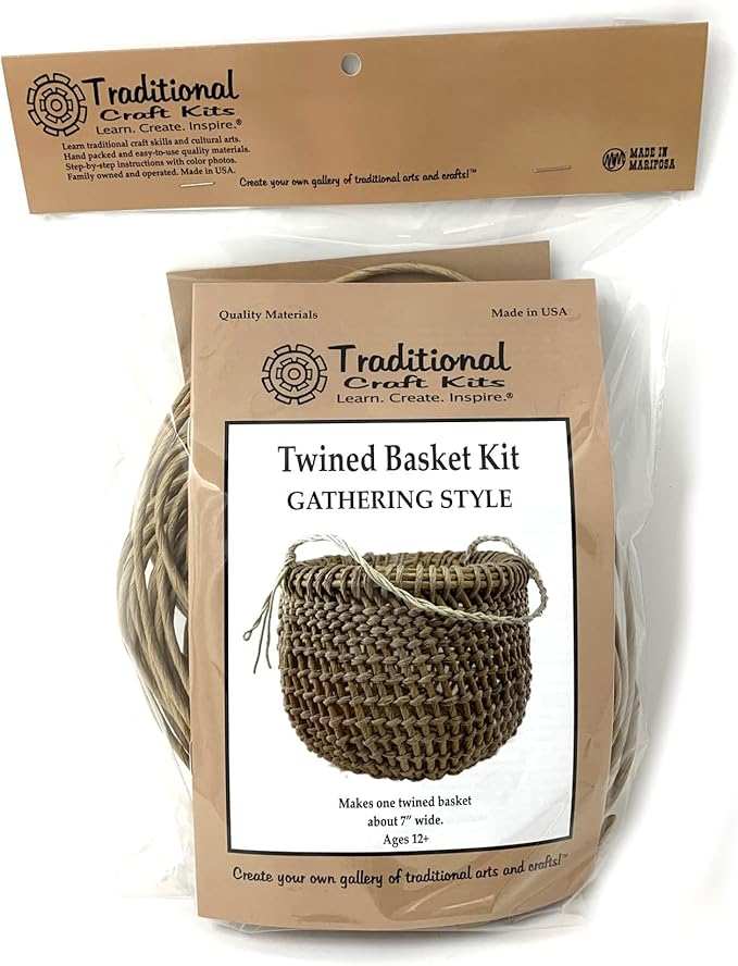 Traditional Craft Kits Twined Basket Weaving Kit, Gathering Style | DIY Basket - Image 3