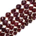 34pcs Natural Garnet Stone Beads - Image 6