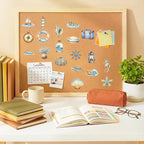 50Pcs Watercolor Nautical Stickers, Ocean & Sea Decals - Image 6