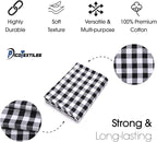 Pico Textiles 20 Yards Bolt Black and White Buffalo Plaid Checkered Flannel - Image 5