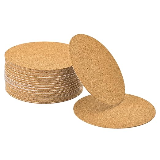 UXCELL 40 Pcs Self-Adhesive Cork Round by uxcell