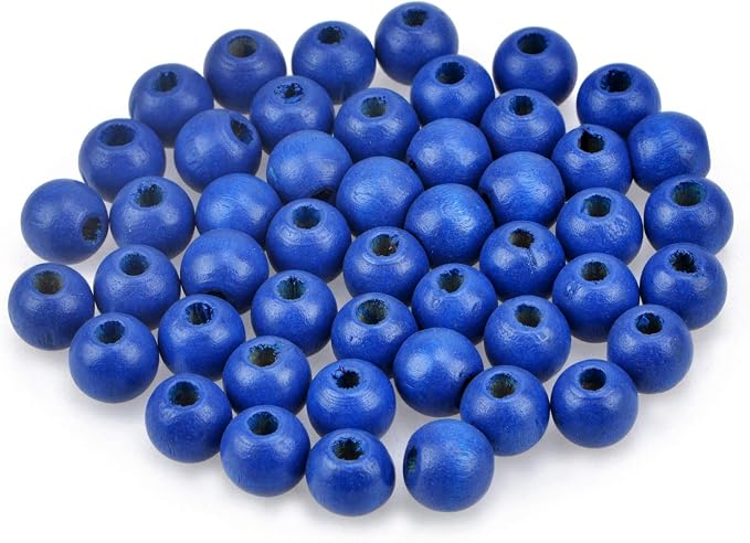 AD Beads Wood Spacer Loose Wooden Craft Beads Big Hole Beads Assorted by ADBeads