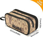 Custom Cute Capybara with Orange Pencil Case Box Boys Girls Personalized Name - Image 7