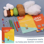kgxulr Crochet Kit, Bell Orchid Beginners Crochet Kit, Crochet Flowers Kit | - Image 4
