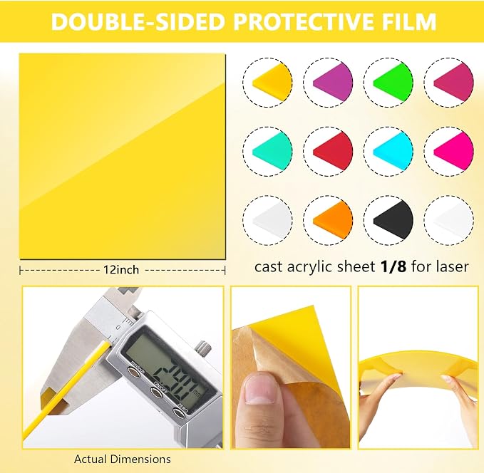 1/8 Thick Inch Acrylic Sheet for Laser Cutting, UV Printed Signs, Home Decor - Image 7