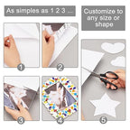 BENECREAT 10 Sheet 12x12inch Double Sided Adhesive Foam Sheets, 1mm Thick White - Image 4