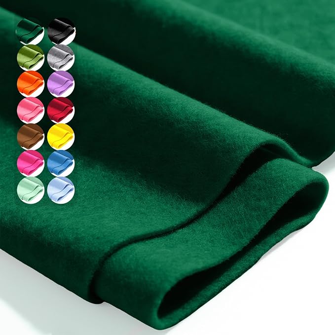 Emerald Green 36" X 36" Felt Fabric Sheet by Luceinvita