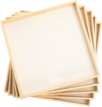 Wooden Nested Serving Trays – Unfinished Square Trays - Image 3