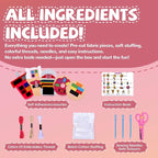 Cymbana Kids Sewing Kit, DIY Food Felt Plush Donuts, Ice Cream Kids Crafts | - Image 3