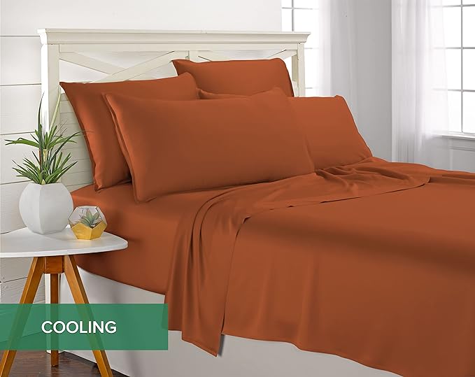 Pure Bamboo King Sheets, Genuine 100% Organic Viscose Derived from Bamboo Bed - Image 5
