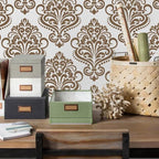 Damask Stencils for Walls 12inch Damask Stencil Large Texture Stencils Mixed - Image 7