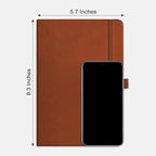RETTACY Blank Journal Notebook, 192 Pages, A5 Medium Size | Leather Hardcover - Image 8