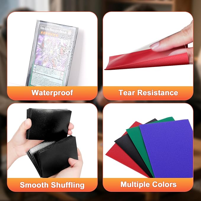 600PCS Card Sleeves for Collectable Gaming Cards, Matte Card Protectors Sleeves - Image 6