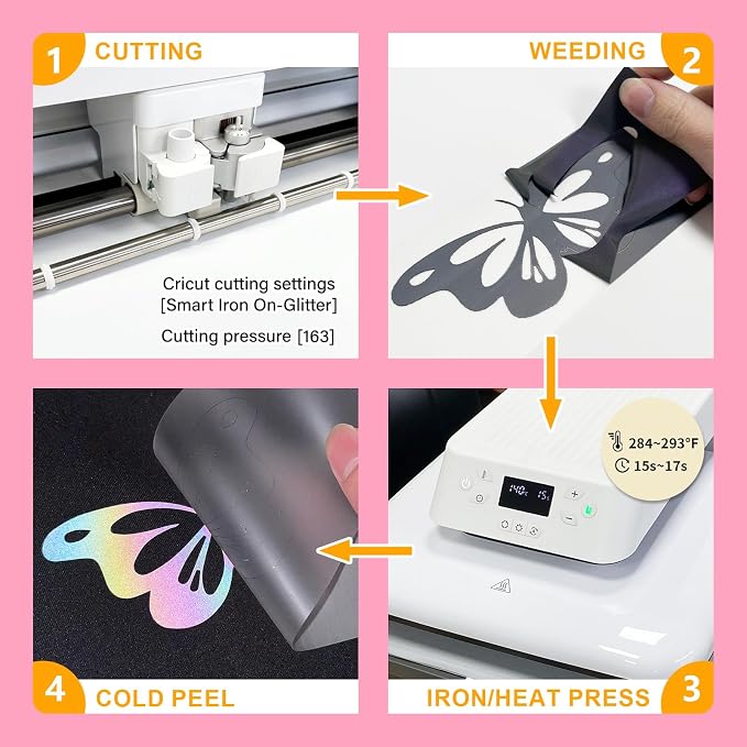 Rainow Reflective Heat Transfer Vinyl 12" x 8 ft HTV - Image 3